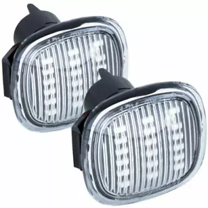 2 FRECCE LATERALI LED per ŠKODA FABIA 1 2, OCTAVIA 1, RAPID, ROOMSTER VETRO TRASPARENTE - Foto 1 di 3