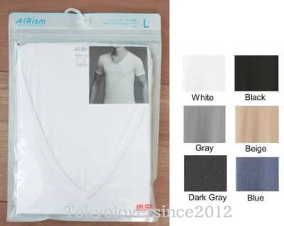 UNIQLO Men AIRism Short Sleeve V Neck T-shirt from Japan XS-4XL from Japan - Image 1 of 2