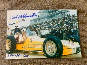Lot of 3 Paul Goldsmith 4 x 6 racing photos. 1 photo autographed - Picture 1 of 3