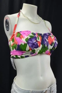 J J.Crew $62 Traje de baño Para mujer Bikini Top acolchado Bandeau natación multi TALLA S NUEVO NUEVO CON ETIQUETAS - Imagen 1 de 6