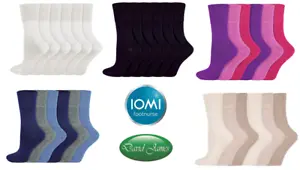 6 Pairs IOMI Gentle Grip Bamboo Diabetic Socks UK 4-8, EUR 37-42, US 5-9 - Picture 1 of 9