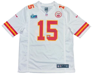 PATRICK MAHOMES SIGNED KANSAS CITY CHIEFS WHITE NIKE SUPER BOWL LVII JERSEY BAS - Picture 1 of 2