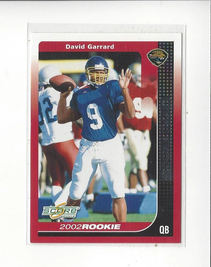 2002 Score Scorecard #257 David Garrard RC Rookie East Carolina Jaguars /400  - Image 1 of 1
