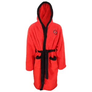 Spiderman Morgenmantel Classic Logo Fleece Flauschig Robe Hausmantel Marvel - Bild 1 von 4