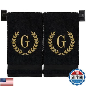 Monogrammed Hand Towels | Set of 2 | Genuine Turkish Hand Towels | Choose Any - Picture 1 of 5