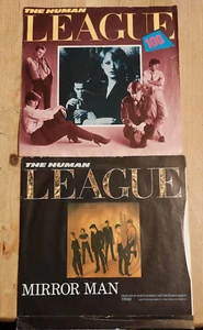 The Human League x2 singles Don’t You Want Me & Mirror man in vg condition . - Picture 1 of 8