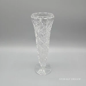 Vintage Tritschler Winterhald Hand Cut Lead Crystal 7.75" Florerito Bud Vase - Picture 1 of 9