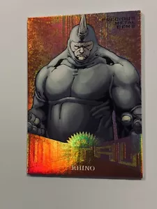 Fleer Ultra Spider-Man 2017 metal bronce PMG MM05 MM5 RHINO 035/199 inserto💥VHTF - Imagen 1 de 3