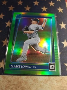 2021 Donruss Optic Clarke Schmidt #41 Lime Green Rated Rookie New York Yankees - Picture 1 of 2