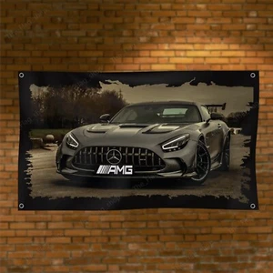 Mercedes Benz AMG Flag 3x5ft Car Racing Show Garage Wall Workshop Man cave sign - Picture 1 of 4