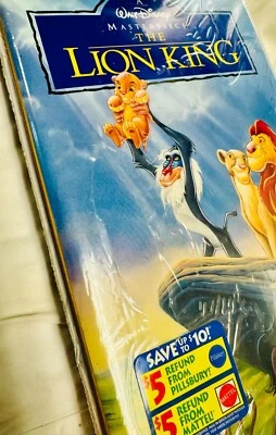 Disney’s The Lion King VHS 1995 Masterpiece Collection NEW - Sealed with Tear - Image 1 of 4
