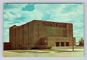 Boys Town NE-Nebraska, Music Hall & Auditorium, Vintage Souvenir Postkarte - Bild 1 von 2