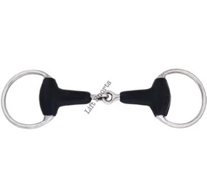 New Horse Rubber Egg Butt Bit Stainless Steel All size Snaffle Jointed - Picture 1 of 1