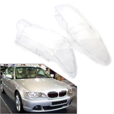 Headlight Headlamp Lens Cover 1 Pair for BMW E46 2DR Coupe 325ci 330ci 2003-2006 — 第 1/4 张图片