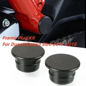 Motorcycle Frame Plug Kit For Ducati Desert Sled 2017-2018 797 2017-2018 black - Foto 1 di 14