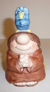 Sherman on the Mount Vtg 1983 BELL Figurine Figure Cartoon Monk Friar  - Picture 1 of 7