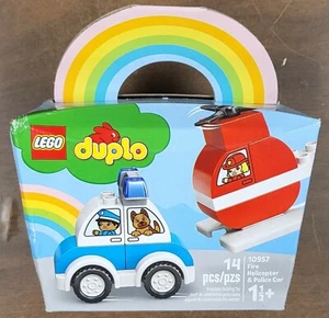 LEGO DUPLO - FIRE HELICOPTER & POLICE CAR - 10957 - NEW - Picture 1 of 3
