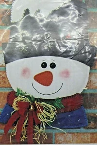 17 in. "Wintery Snowman" Felt Door Decoration Kit by River Town Warehouse New! - Picture 1 of 3