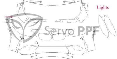 Комплект прозрачного бюстгальтера 16+ BMW M2 3M серии Scotchgard Pro - Изображение 1 из 4