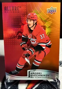 2021-22 Allure Red-Orange Rainbow #R-55 Andrei Svechnikov - Carolina Hurricanes