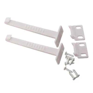 Child Safety Latch Baby Proof Cupboard Door Drawer Lock Catch PK of 6 + Screws - Picture 1 of 2