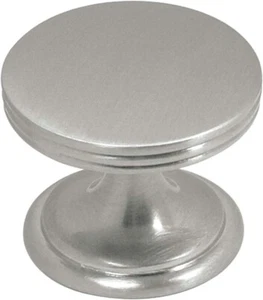 Perilla de cajón de gabinete de comedor retro de 10 piezas de herrajes de nogal americano de níquel satinado - Imagen 1 de 8