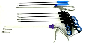 ADDLER LAPAROSCOPIC 5MMX330MM SIZE LAPAROSCOPY ENDOSCOPY INSTRUMENTS SET OF 8PCS - Picture 1 of 6