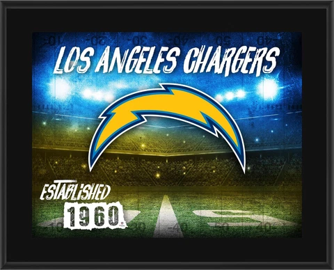 Chargers 10.5x13 Sublimated Horizontal Team Logo Plaque - Fanatics Cover