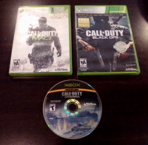 X-BOX 360 Call of Duty DVD Game Lot Finest Hour Black Ops MW3 - Picture 1 of 4