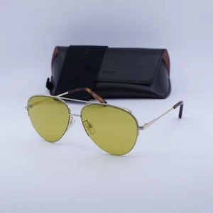 New Bally BY0062-H 32E Silver/Yellow 62-14-145 Sunglasses - Picture 1 of 6