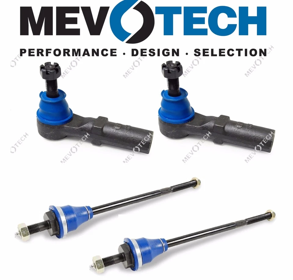 Kit de 4 piezas de extremos de varilla de amarre interior y exterior delantero para Savana Express 2500 3500 Mevotech Foto 1 de 4