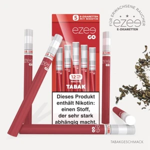 Ezee Go Einweg E Zigarette - 12 oder 20 mg Nikotin - TABAKGESCHMACK 5 Stück - Bild 1 von 7
