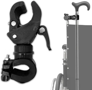SADIKALO Cane Holder for Walker - 2Pcs Wheelchair Rollator Crutches & Walking St - Picture 1 of 12