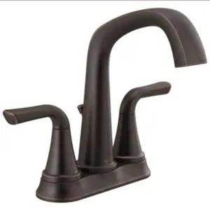 Delta Larkin 2 Griff breite Badezimmer Wasserhahn venezianische Bronze mit Pop-up Ablauf - Bild 1 von 7