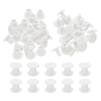 M5*6mm Plastic Binding Post 24 Sets Chicago Screws Rivet Post Press-on Buckle Foto 1 de 4