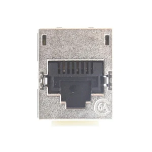 MOLEX CATEGORY 6 SHIELDED RJ45 DATA MODULAR JACK, CAT6, SILVER - Picture 1 of 3
