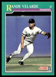 1991 Score Randy Velarde New York Yankees #134 - Picture 1 of 2