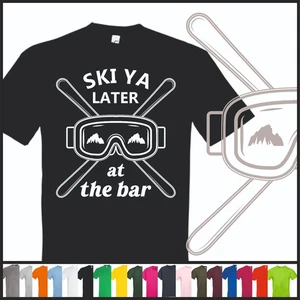 Herren T-Shirt Apres Ski - Ski you later at the bar - Party Fun Bier Aprés - Bild 1 von 18