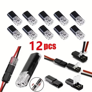 12/22/42pcs Pluggable LED Wire Connectors, 2 - Pin,No Wire - Strip for AWG 18-22 - Picture 1 of 9