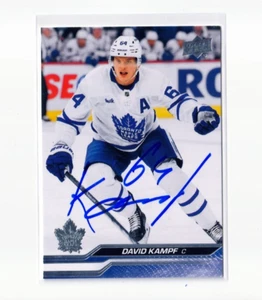 DAVID KAMPF autographed SIGNED '23/24 TORONTO MAPLE LEAFS "Upper Deck" card - Bild 1 von 1