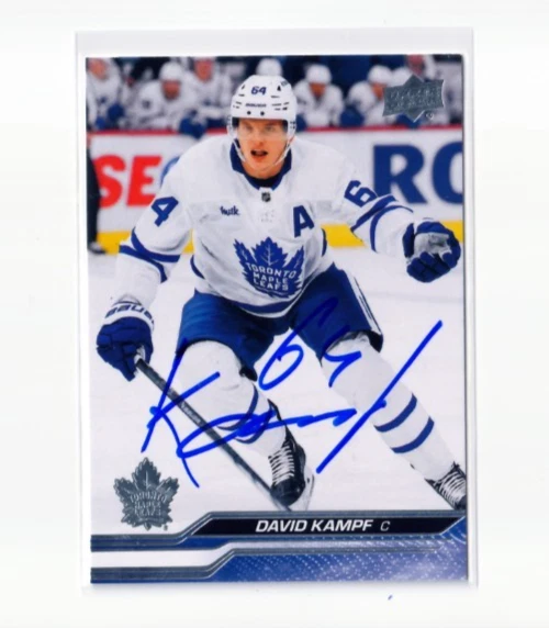 Tarjeta "Mazo Superior" DAVID KAMPF Autografiada FIRMADA '23/24 TORONTO MAPLE LEAFS Foto 1 de 1