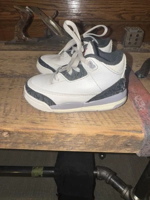 Nike Air Jordan 3 Retro TD 'Blanco Cemento Reimaginado' DM0968-100 Niño Pequeño Talla 7C Foto 1 de 4