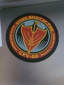 MILITÄR PATCH ÄLTER UNSC SPIRIT OF FIRE CFV-88 PHOENIX CLASS 2473 GUMMIERT - Bild 1 von 5