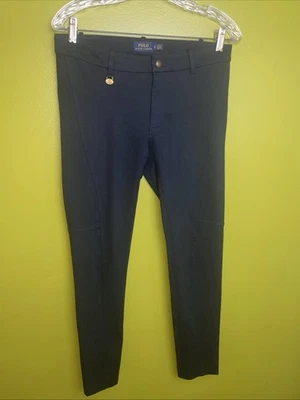 Pantalones Legging Polo Ralph Lauren Para Mujer Elastizados Mezcla Algodón Talla 8 Azul Marino Foto 1 de 4