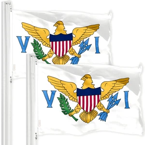 U.S. Virgin Islands Flag 3x5 Ft 2Pack 150D Printed Polyester - Picture 1 of 5