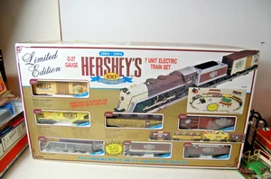 Juego de tren de 7 unidades Hersheys 100 aniversario calibre 0-27 vintage en caja - Imagen 1 de 10