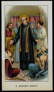 SANTINO (HOLY CARD) S. Mauro Abate ediz. EGIM n° 98 - Foto 1 di 1