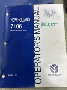 New Holland 7106 Tractor Cargador Manual del operador 86597080 - Imagen 1 de 1