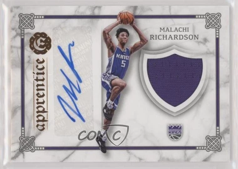2016-17 Excalibur Apprentice Signatures Malachi Richardson Rookie Auto RC Shield - Image 1 of 2