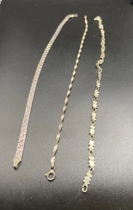 Vintage Sterling Silber Armband 3er Set - Bild 1 von 6